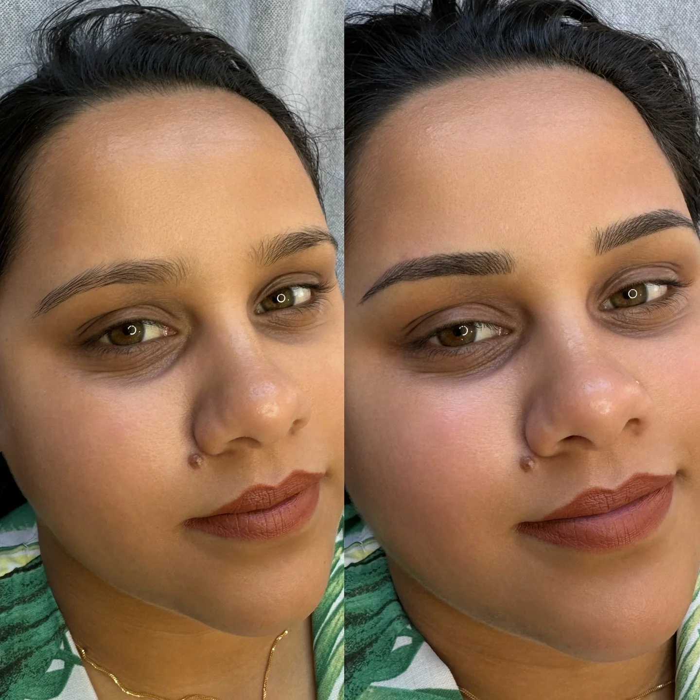 Preparing her brows for upcoming wedding celebrations 💖
&mdash;
Skin type: Dry
Technique: Nano Feather Brows
Pain level: None
Appointment time: 2 hours
Sessions: 2 required
Healing time: 7-10 days (no scabbing)
Last: 2-3 years (depends on skin type)