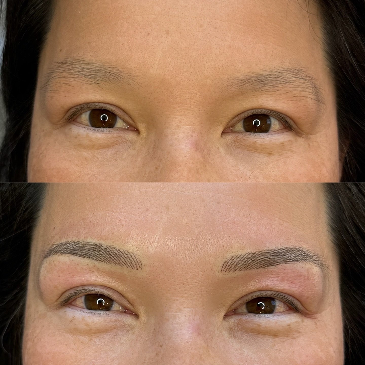 Love love love this transformation!! 😍
&mdash;
Skin type: Dry
Technique: Nano Feather Brows
Pain level: None
Appointment time: 2 hours
Sessions: 2 required
Healing time: 7-10 days (no scabbing)
Last: 2-3 years (depends on skin type)
&mdash;
For pric
