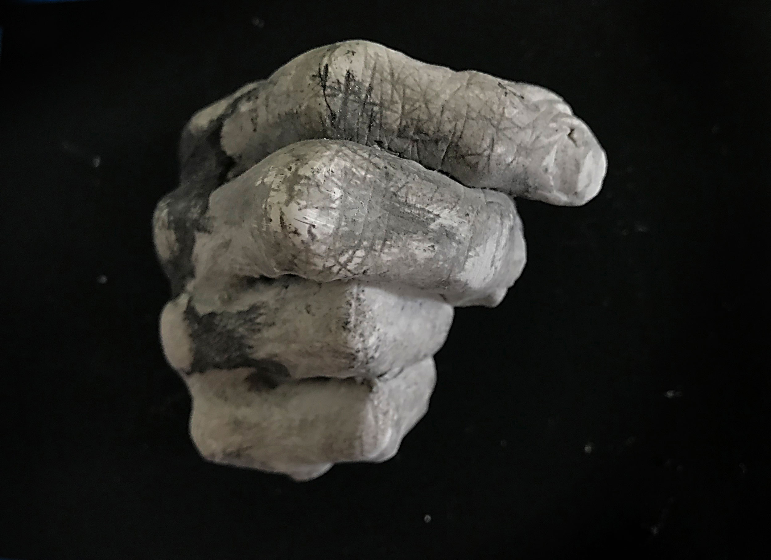 Wendy Richmond hand sculpture fist excavation