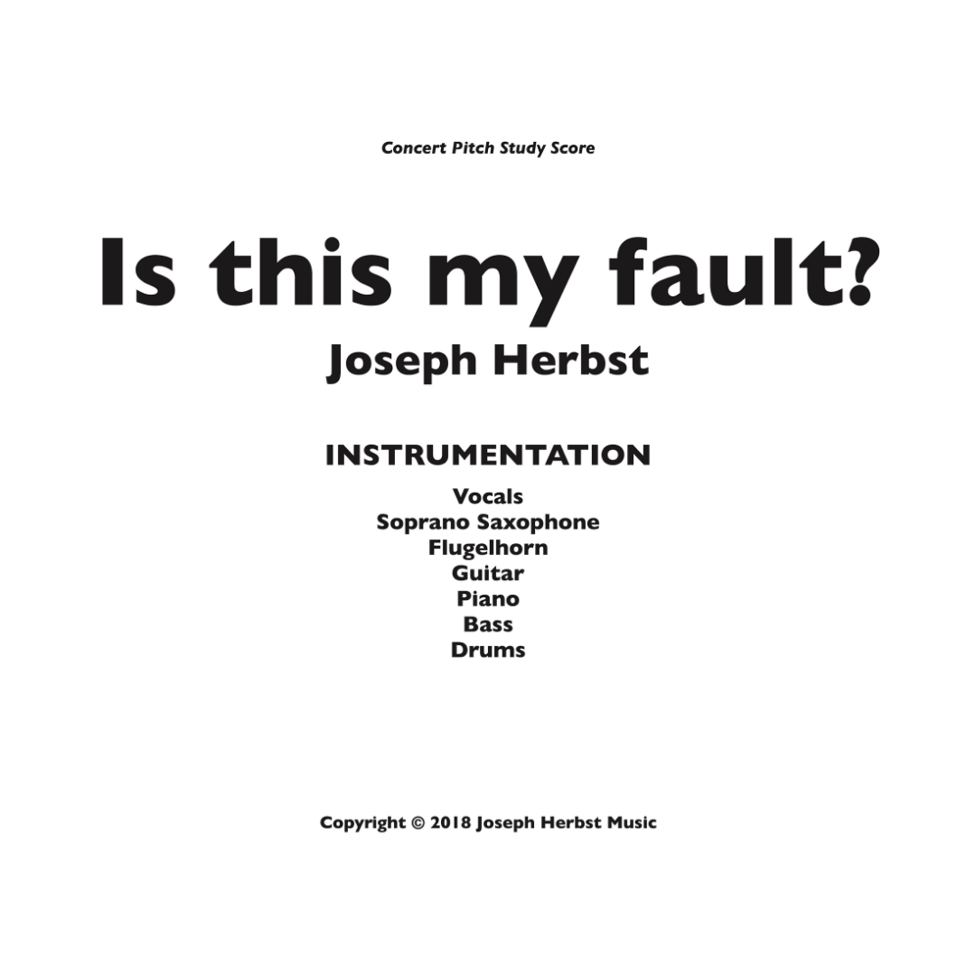 Is this my fault? STUDY SCORE