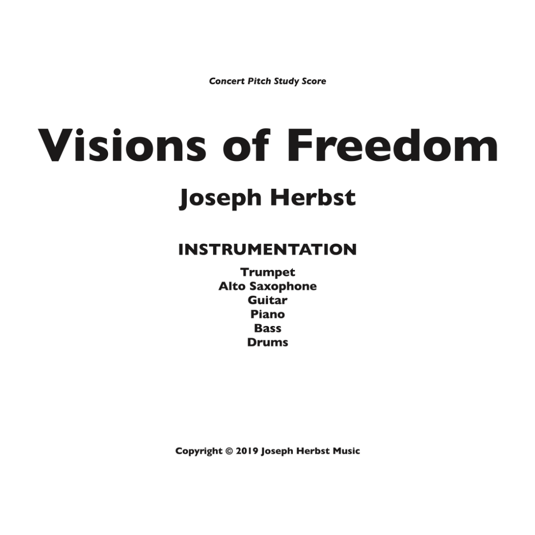 Visions of Freedom STUDY SCORE