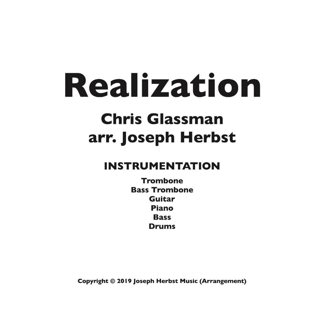 Realization (arr. Joseph Herbst)