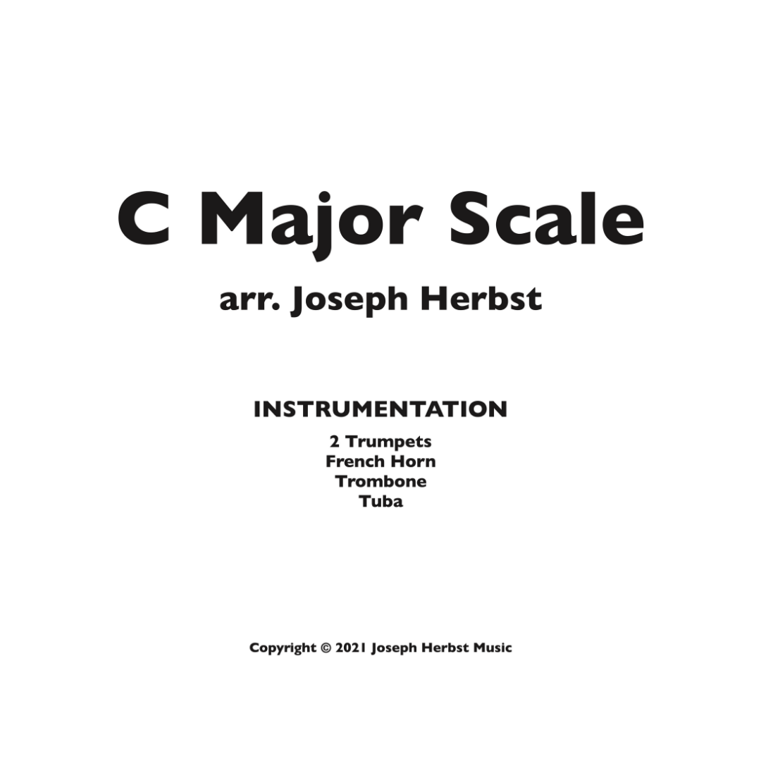 C Major Scale (arr. for Brass Quintet)