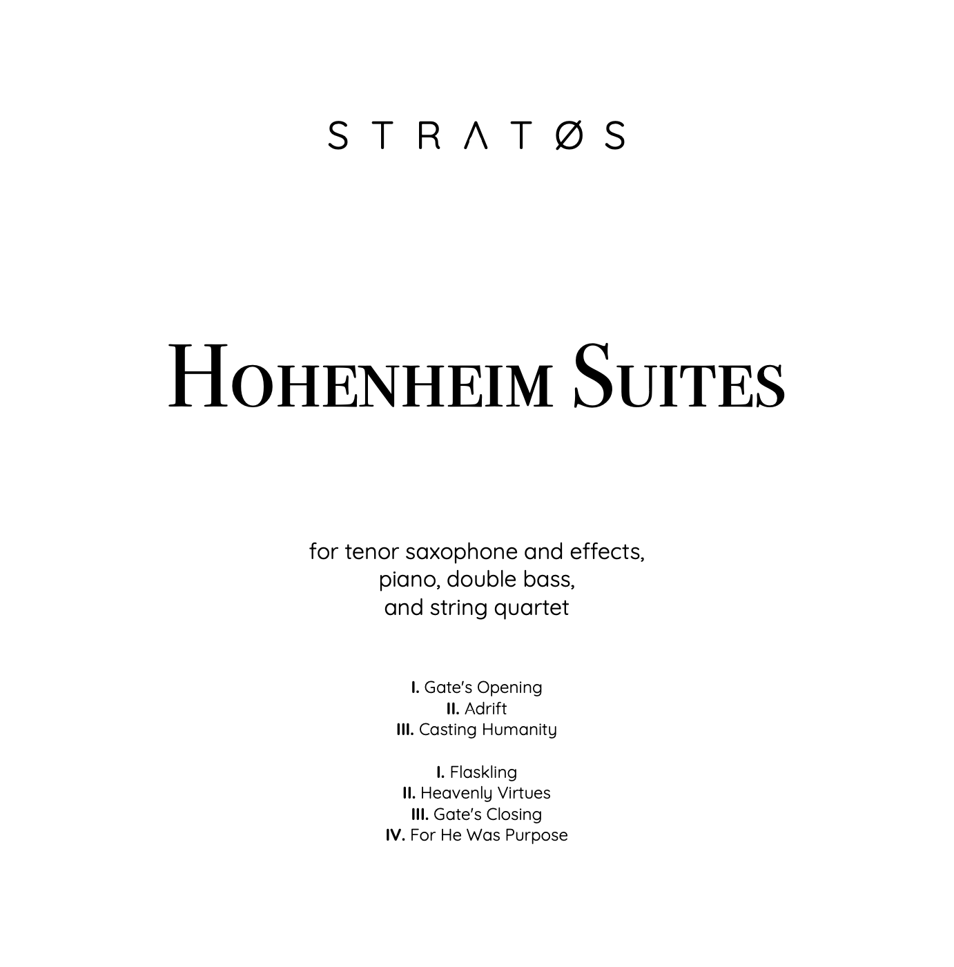 Hohenheim Suites: The Complete Score