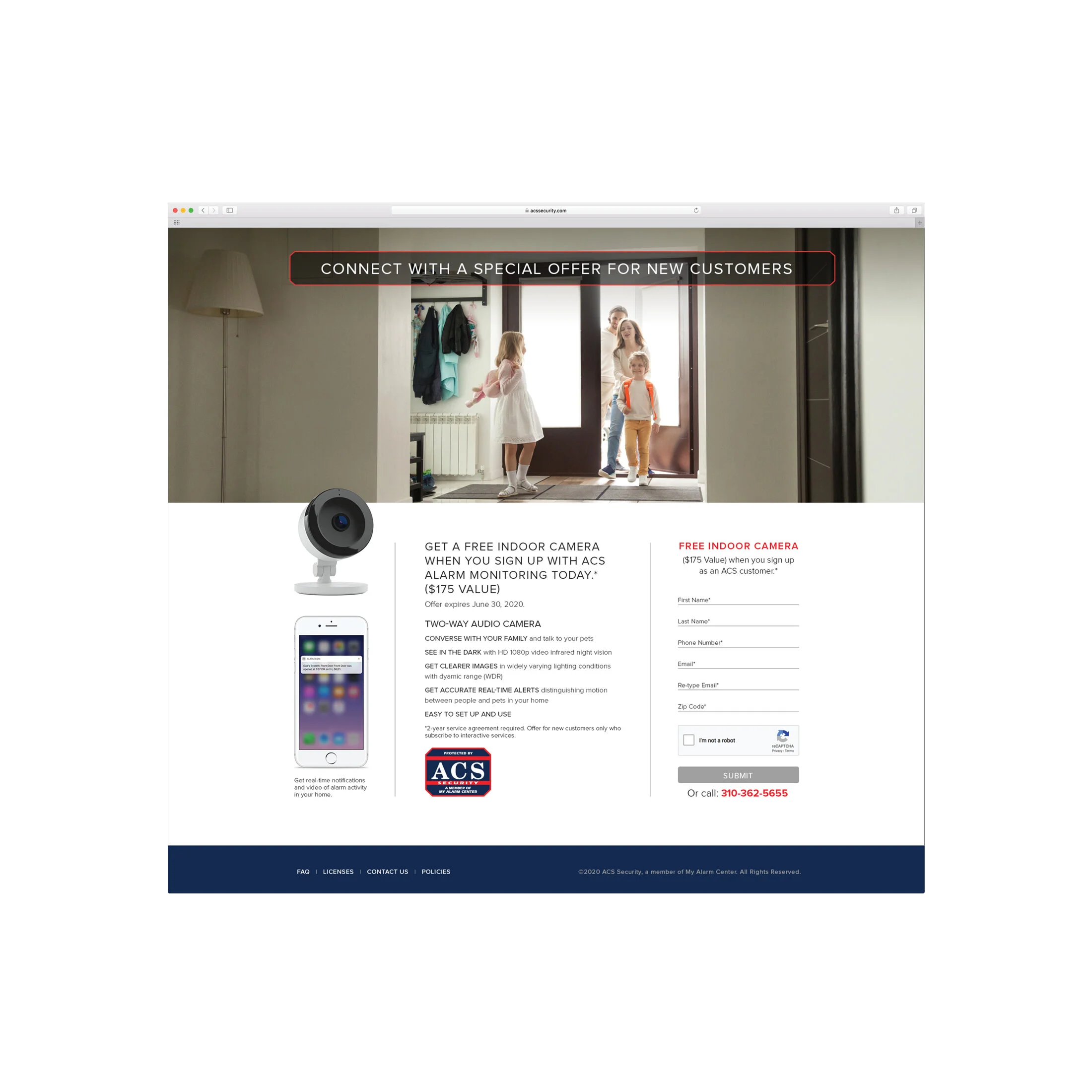  Promotional Landing Page: ACS Security 