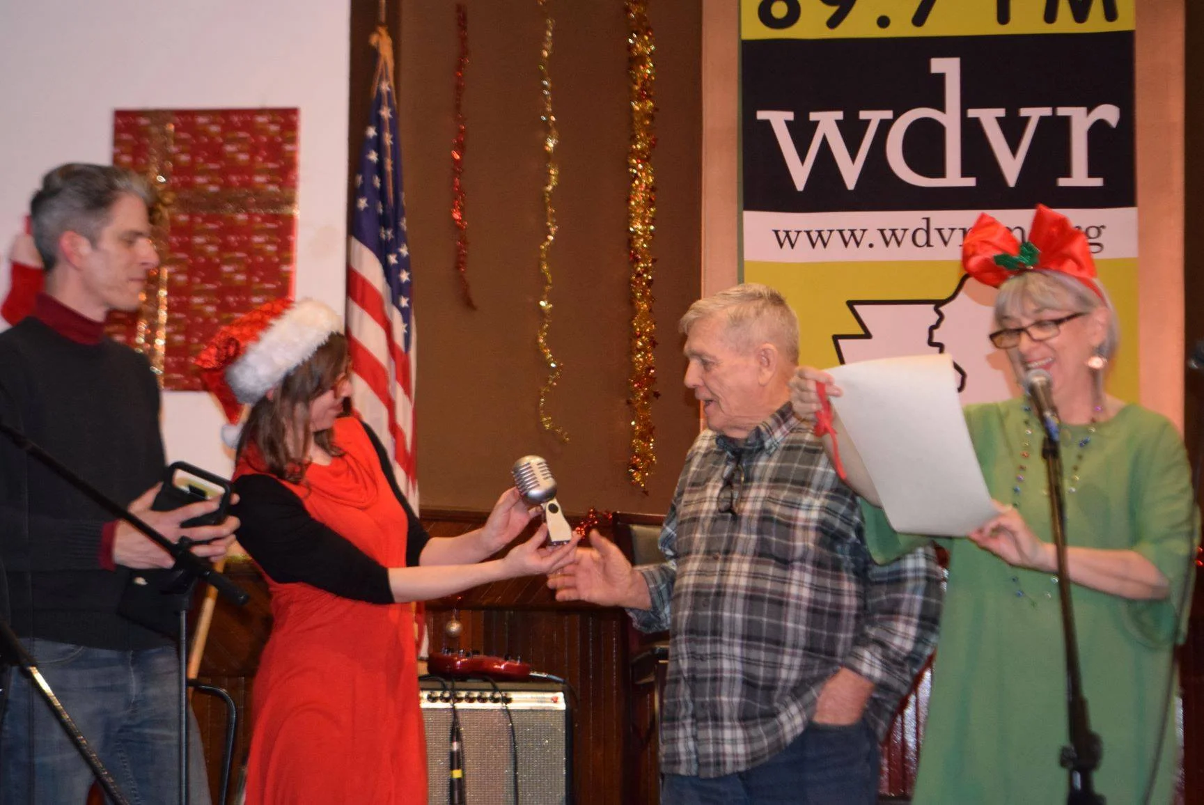 Charlie being honored for his contribution to WDVR