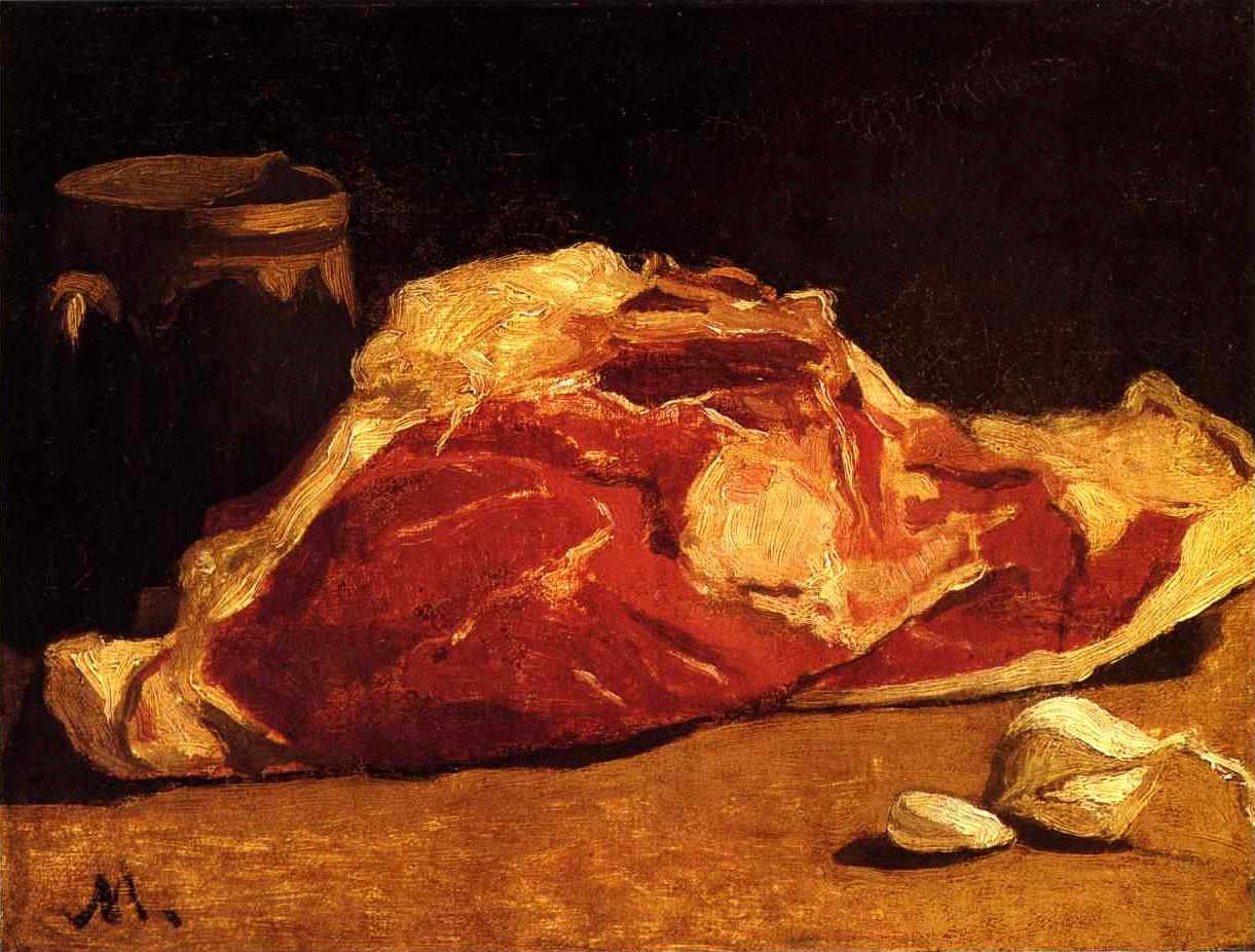 Monet Still Life with Meat c. 1864