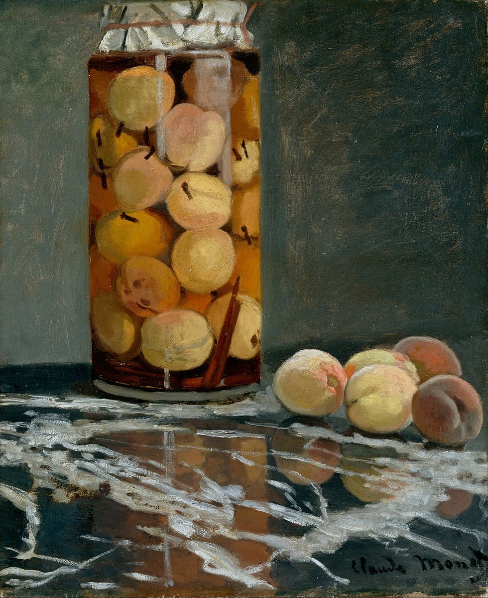 Monet Jar of Peaches c.1866 