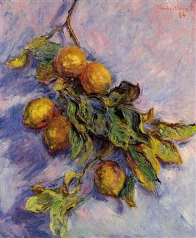 Monet Still Life with Lemons c. 1883
