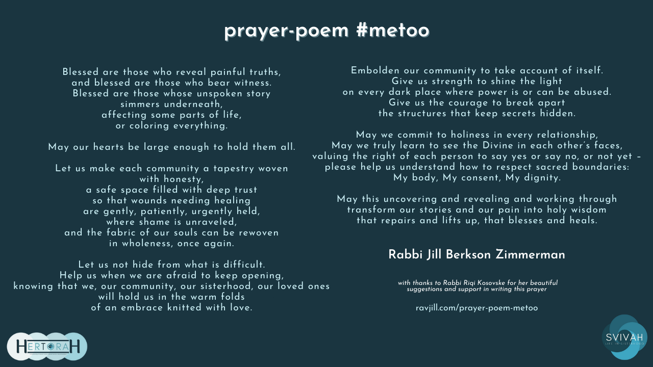 HerTorah Purim and MeToo Prayer — SVIVAH