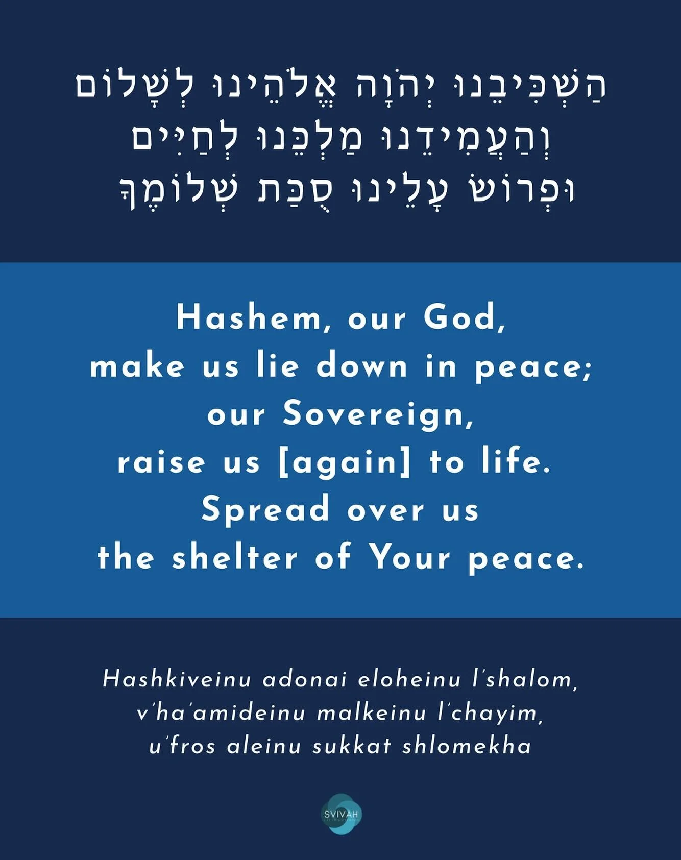 A prayer for this Sukkot.
A prayer for this day that has still not ended.
A prayer for us all.

Spread over us the shelter of Your peace.
