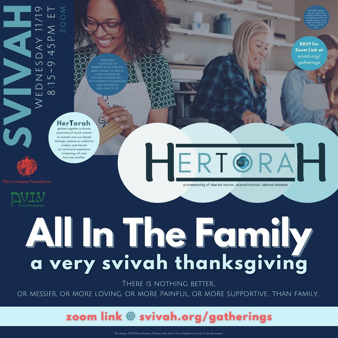A very SVIVAH Thanksgiving???

Family (chosen, given, and everything in between) sure is complicated, isn&rsquo;t it? It can be the good, the bad, and the beautifully messy &mdash; which is exactly why we&rsquo;re inviting you to our Very SVIVAH Than