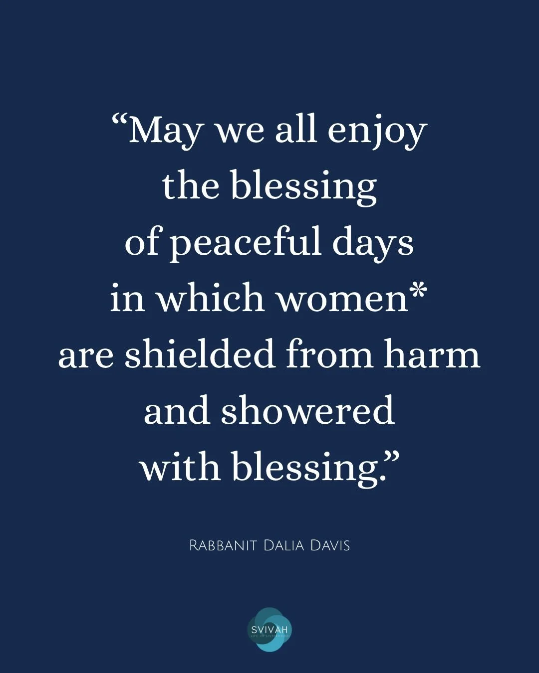 Grateful to R&rsquo;Dalia Davis, SVIVAH&rsquo;s Director of Pastoral Education, for the beautiful and comforting Torah she shared for this week&rsquo;s Torah portion of Parshat Vayechi. 

This is the last portion in the Book of Genesis &mdash; Jacob 
