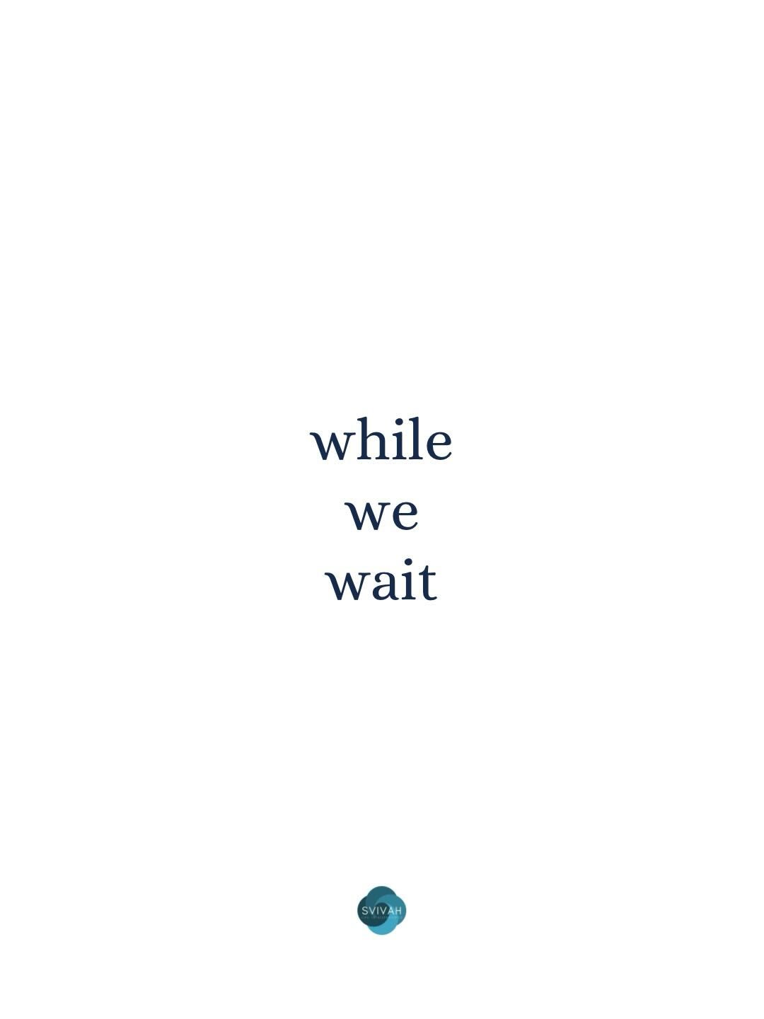While we wait&hellip;.

A thought for this week&rsquo;s Torah portion, Parshat Ki Tisa from Rabbanit Dalia Davis.

How do we respond when the wait is long, or the expected timeline doesn&rsquo;t deliver what we&rsquo;d hoped?

Full video in our stori