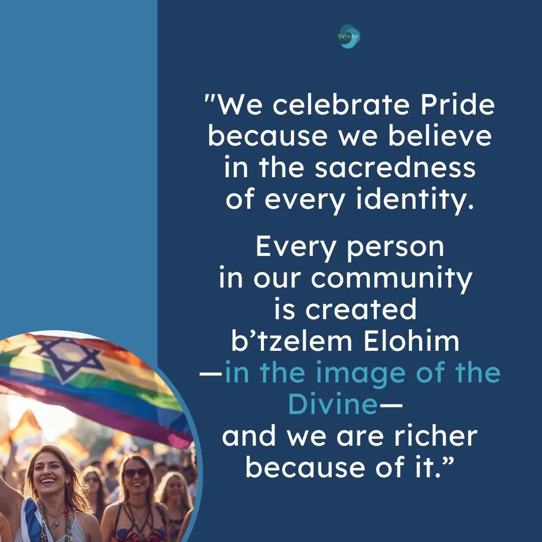 Why do we love LGBTQ Pride Month? Let us count the reasons! 

We celebrate Pride because we believe in the sacredness of *every* identity. Every person in our community is created
b&rsquo;tzelem Elohim &mdash;in the image of the Divine&mdash; and we 