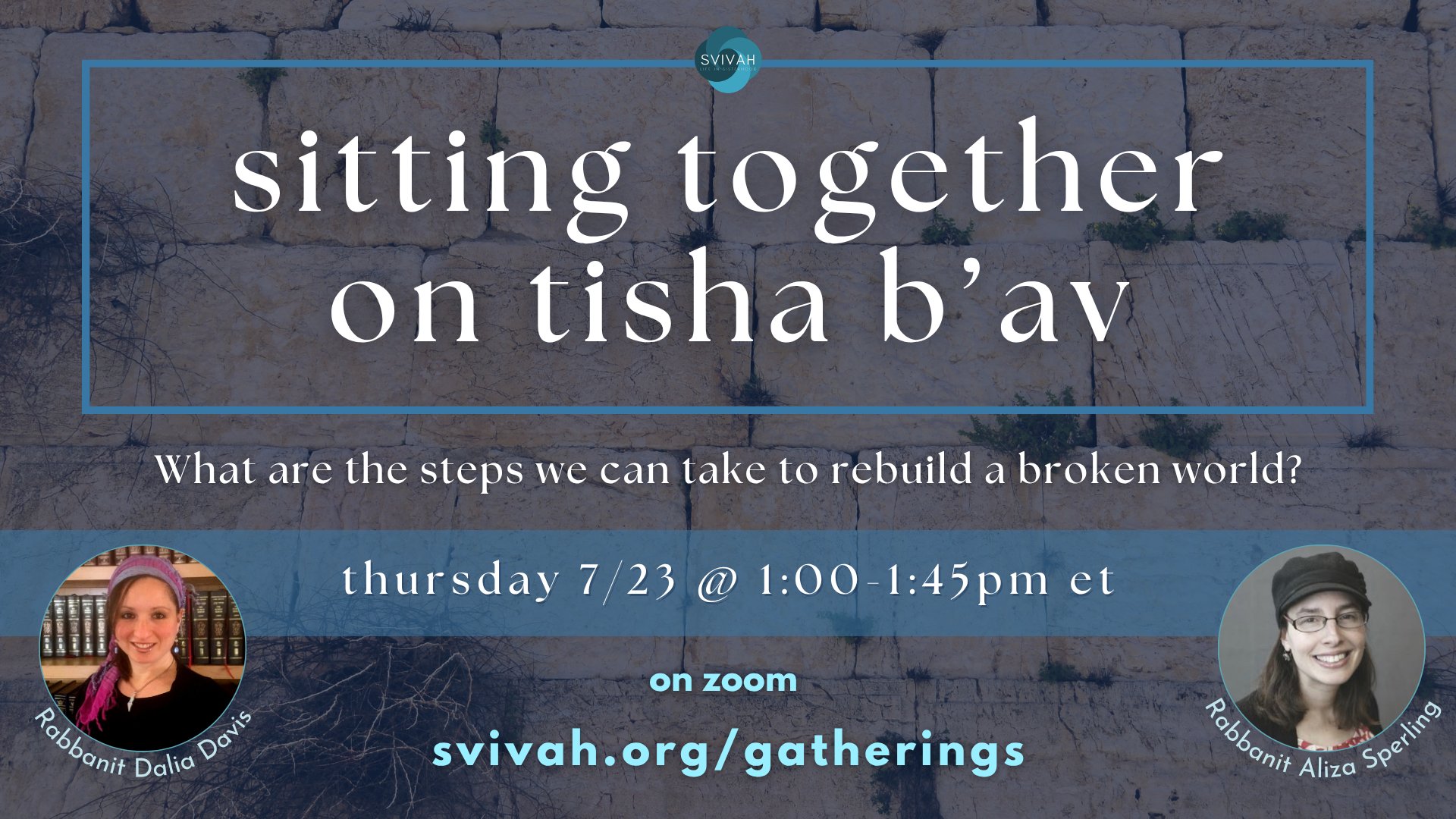 Sitting Together on Tisha B’Av
