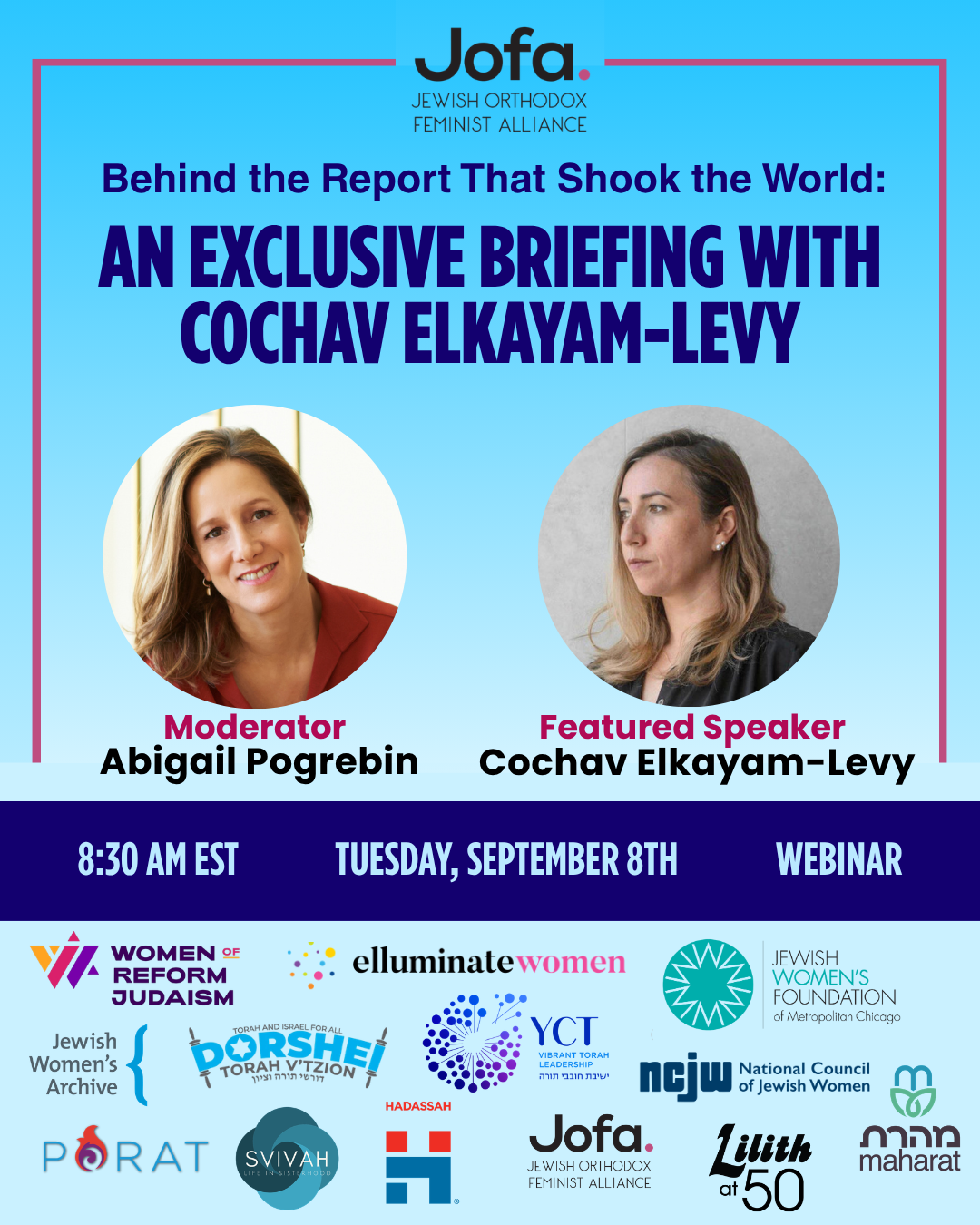 Behind the Report That Shook the World: A JOFA Exclusive Briefing with Cochav Elkayam-Levy