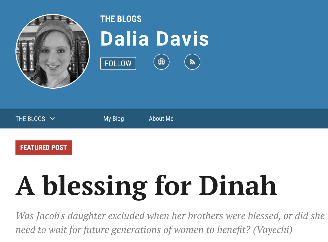 A blessing for Dina