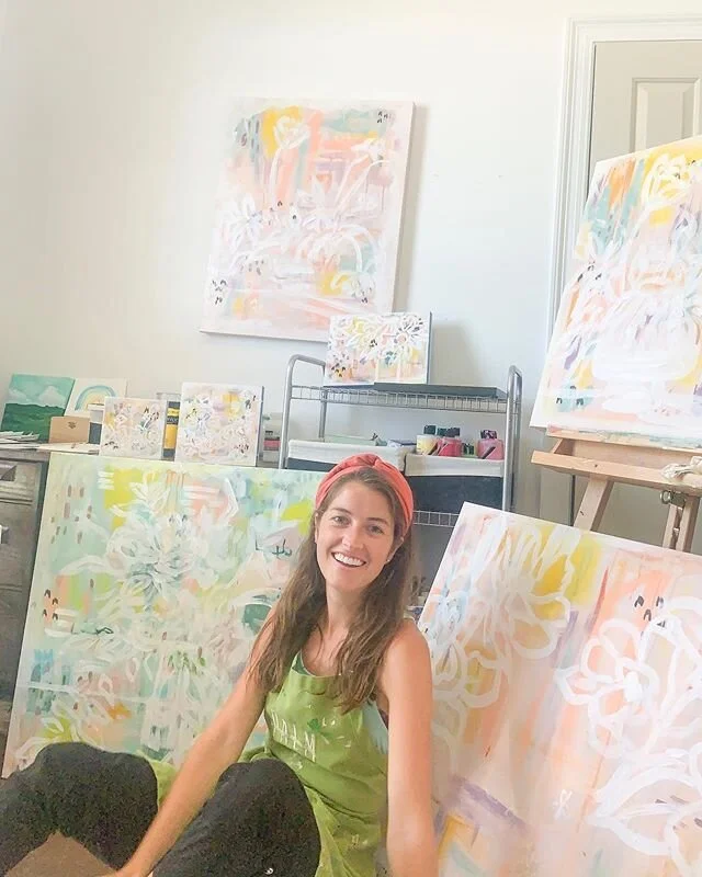 When you start running out of room in your studio and you have to sit on the floor! It&rsquo;s fine! Signs of good studio vibes.... right?