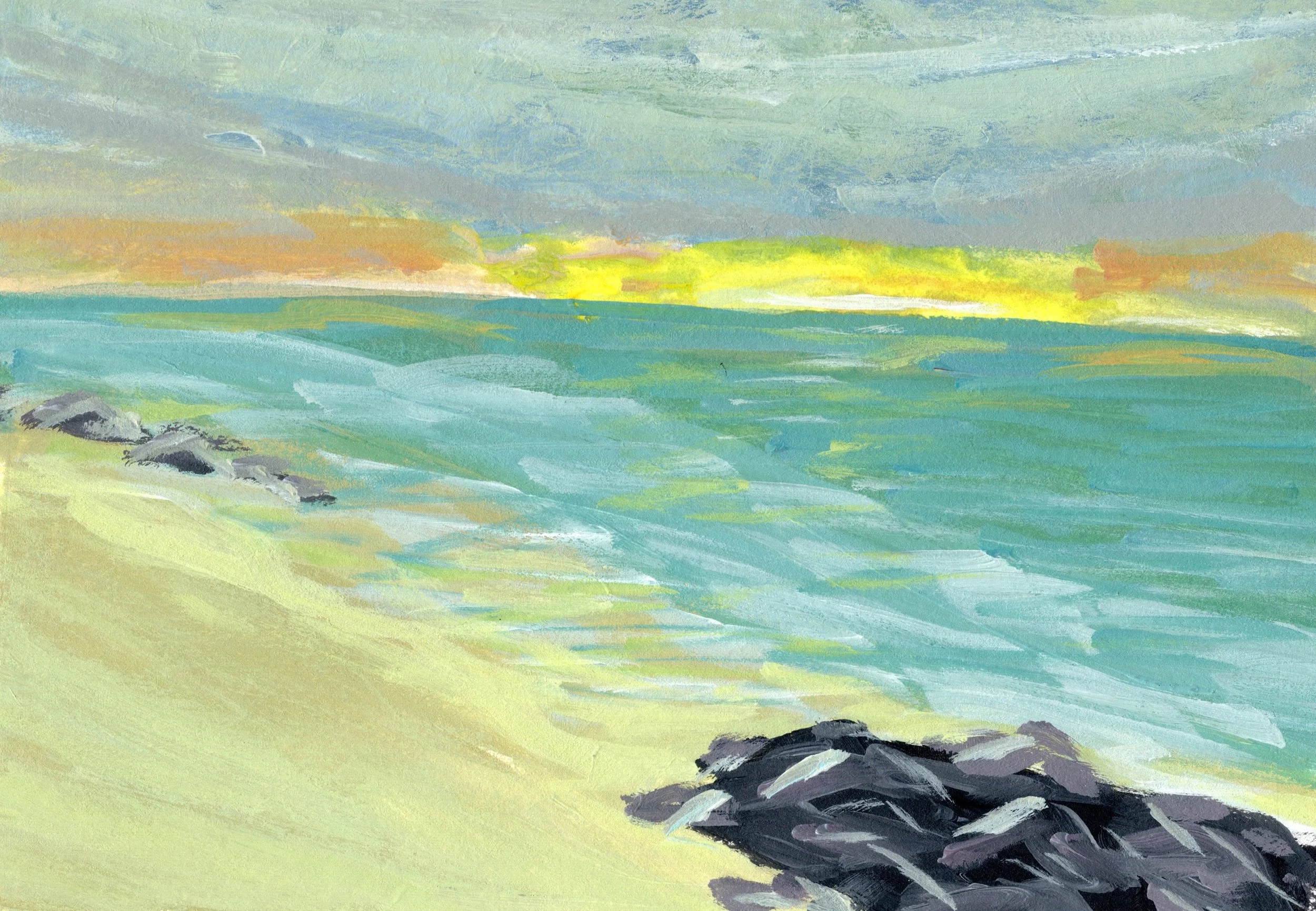 To the Sea at Sunset.jpg