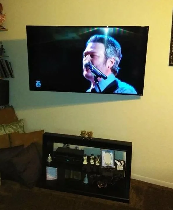 60" mounted on swivel