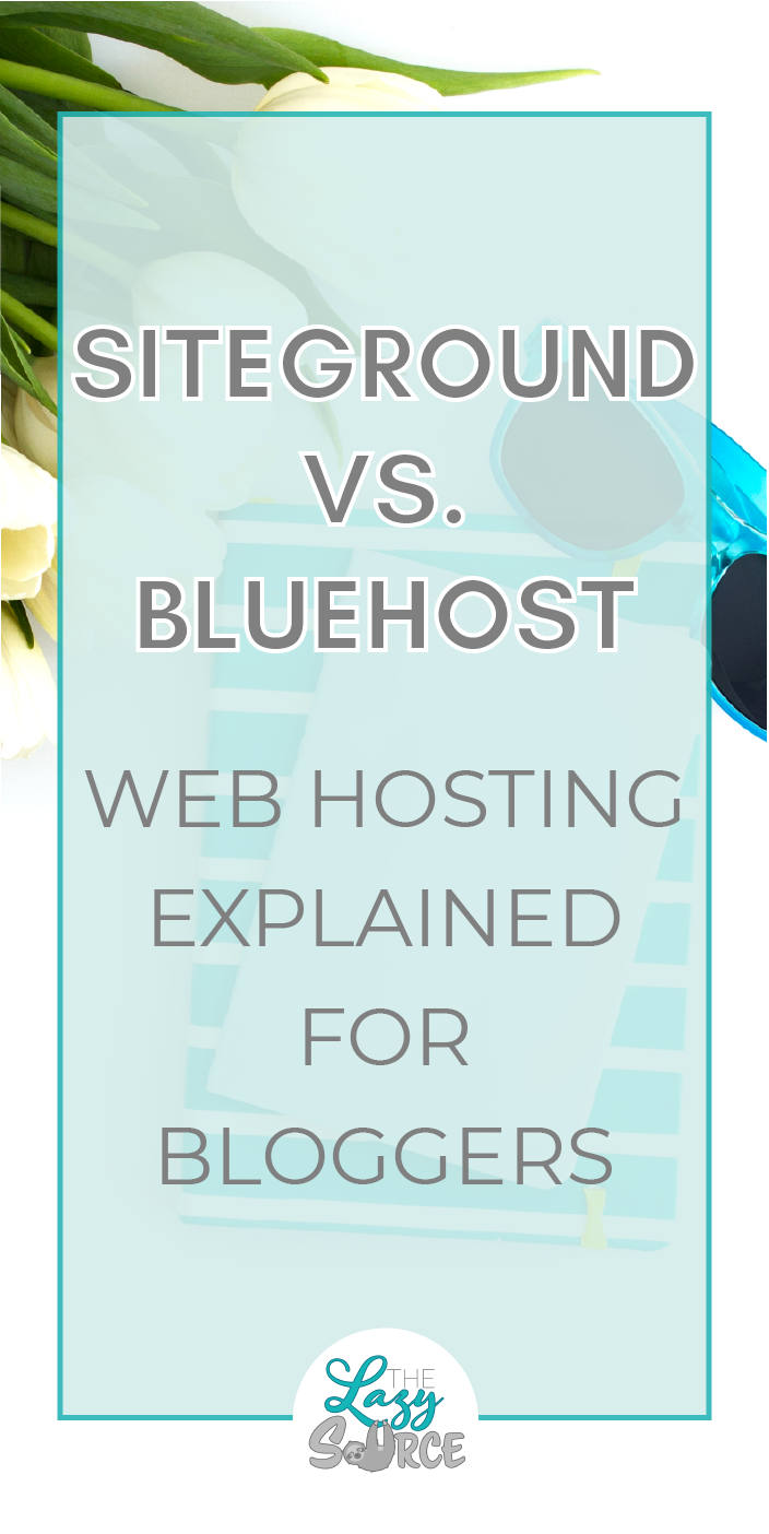 Struggling to understand web hosting for your blog? Unsure if Bluehost or Siteground is the better option? Check out this simplified overview of site hosting along with a side by side comparison of Bluehost and Siteground's features!