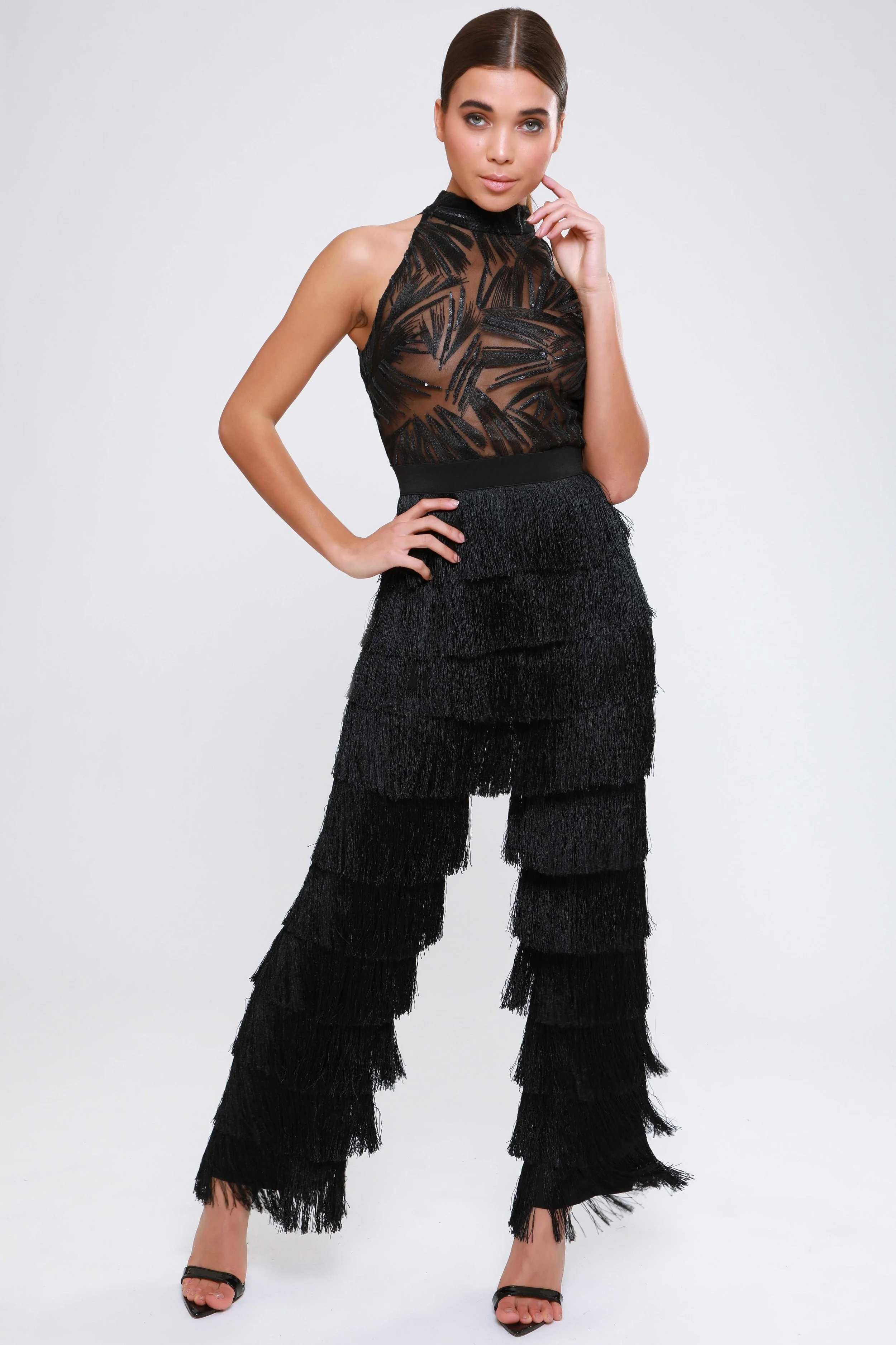 rare london fringe jumpsuit