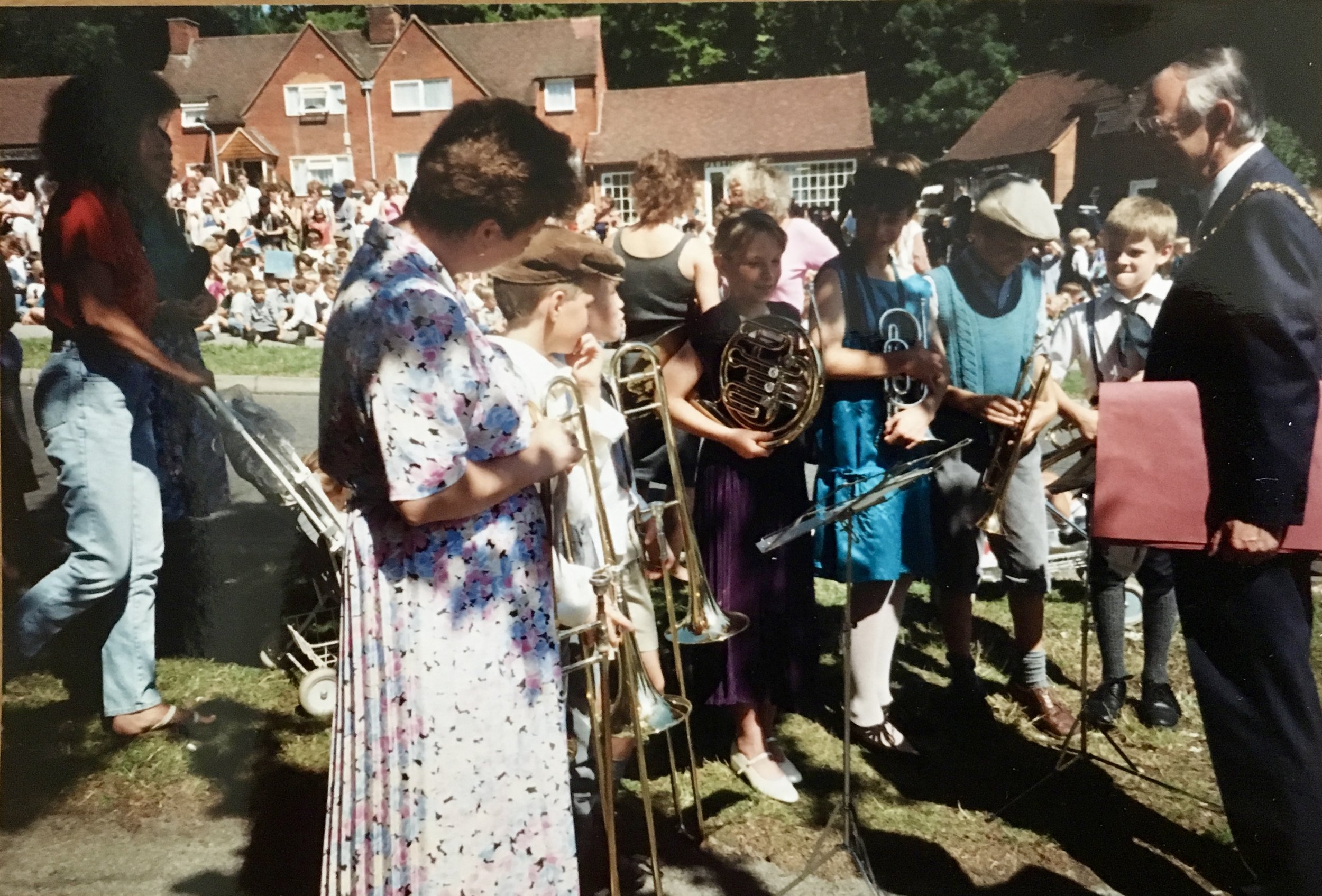 Stanmore Jubilee Day, 14 July 1989 Meeting the Mayor of Winchester at the tree planting ceremony