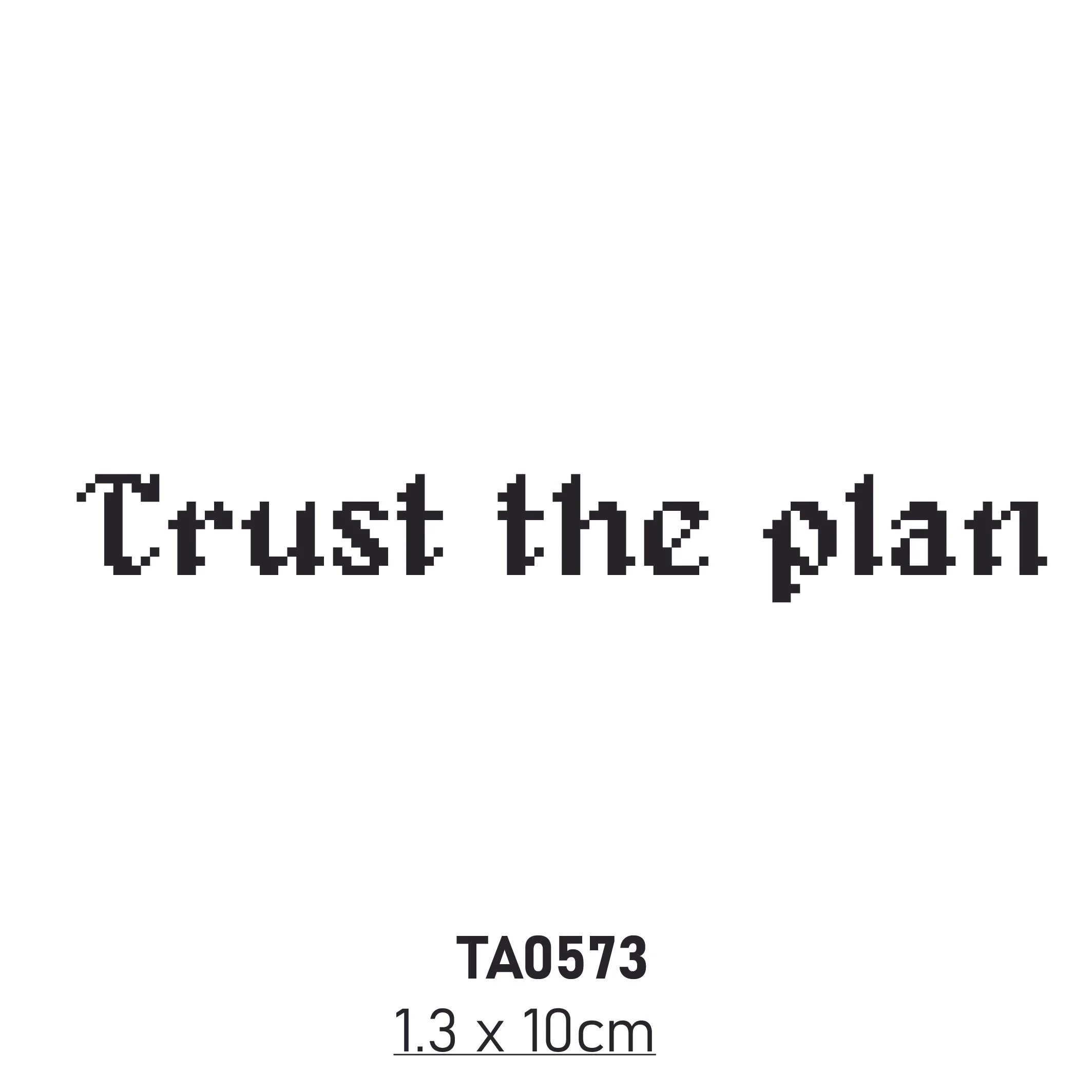 Stick'ink Tattoo - Trust the plan(相信一切都是最好的安排)