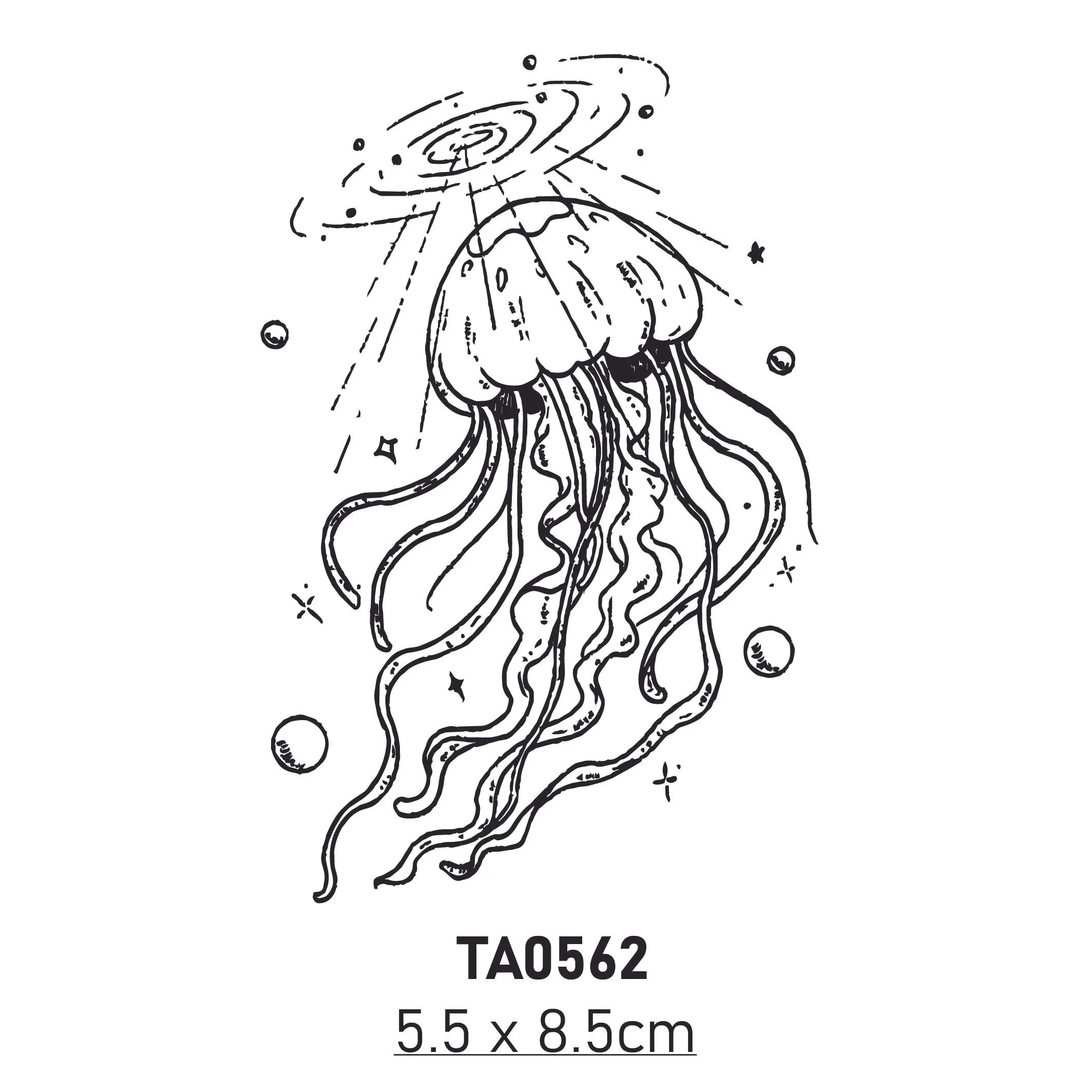 Stick'ink Tattoo - Galaxy Jellyfish
