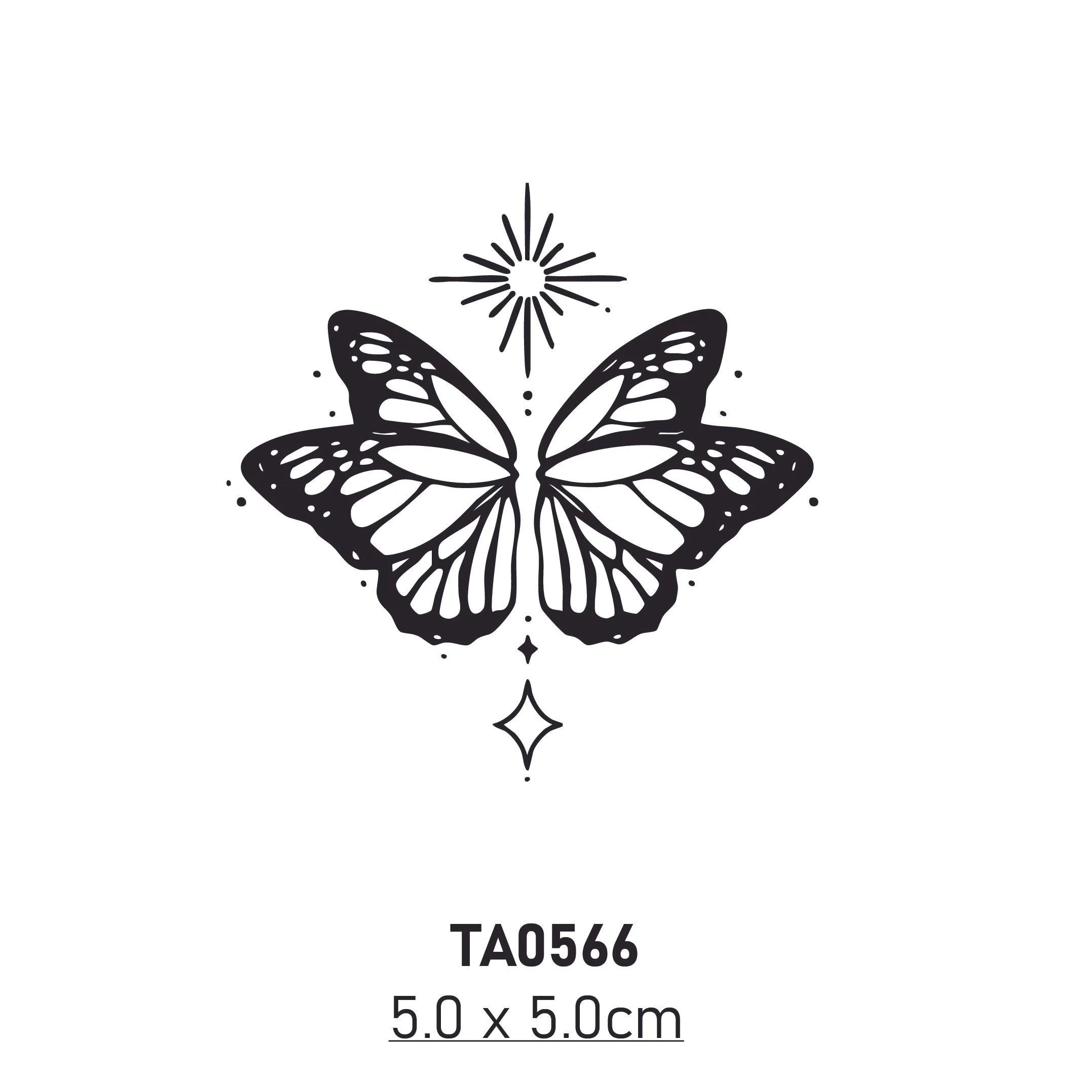 Stick'ink Tattoo - Starry Butterfly