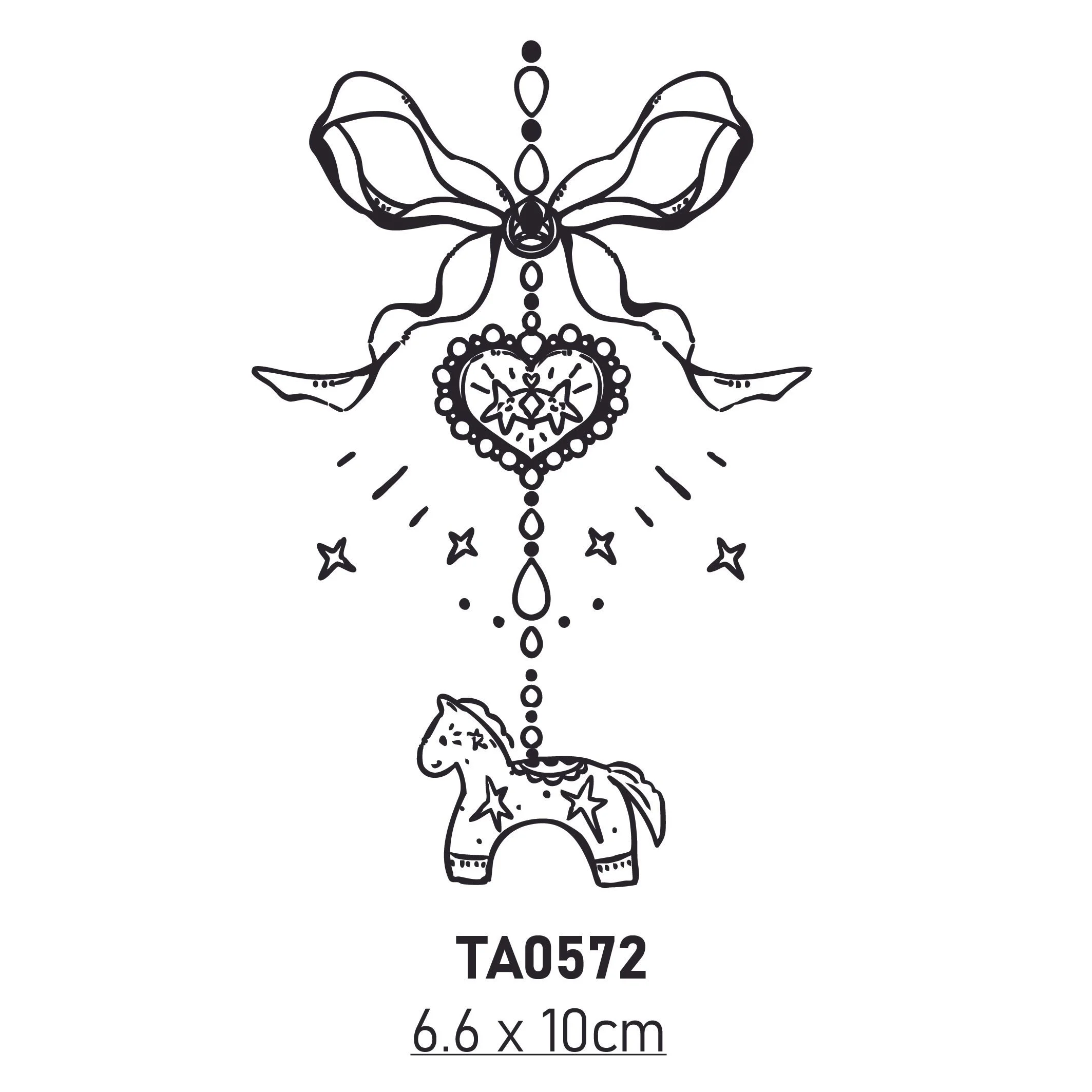 Stick'ink Tattoo - Rocking Horse Charm
