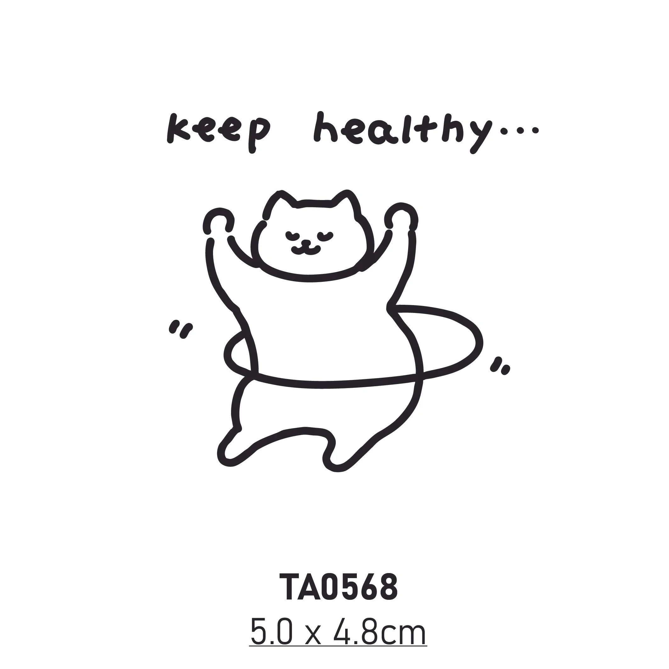 Stick'ink Tattoo - Keep healthy cat