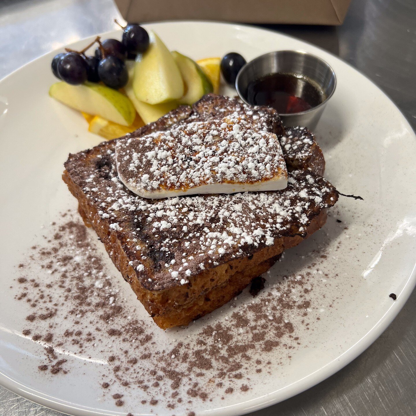 UP NEXT!
&quot;HOT CHOCOLATE&quot; FRENCH TOAST

cinnamon-cocoa babka bread, toasted marshmallow, Vermont maple syrup
