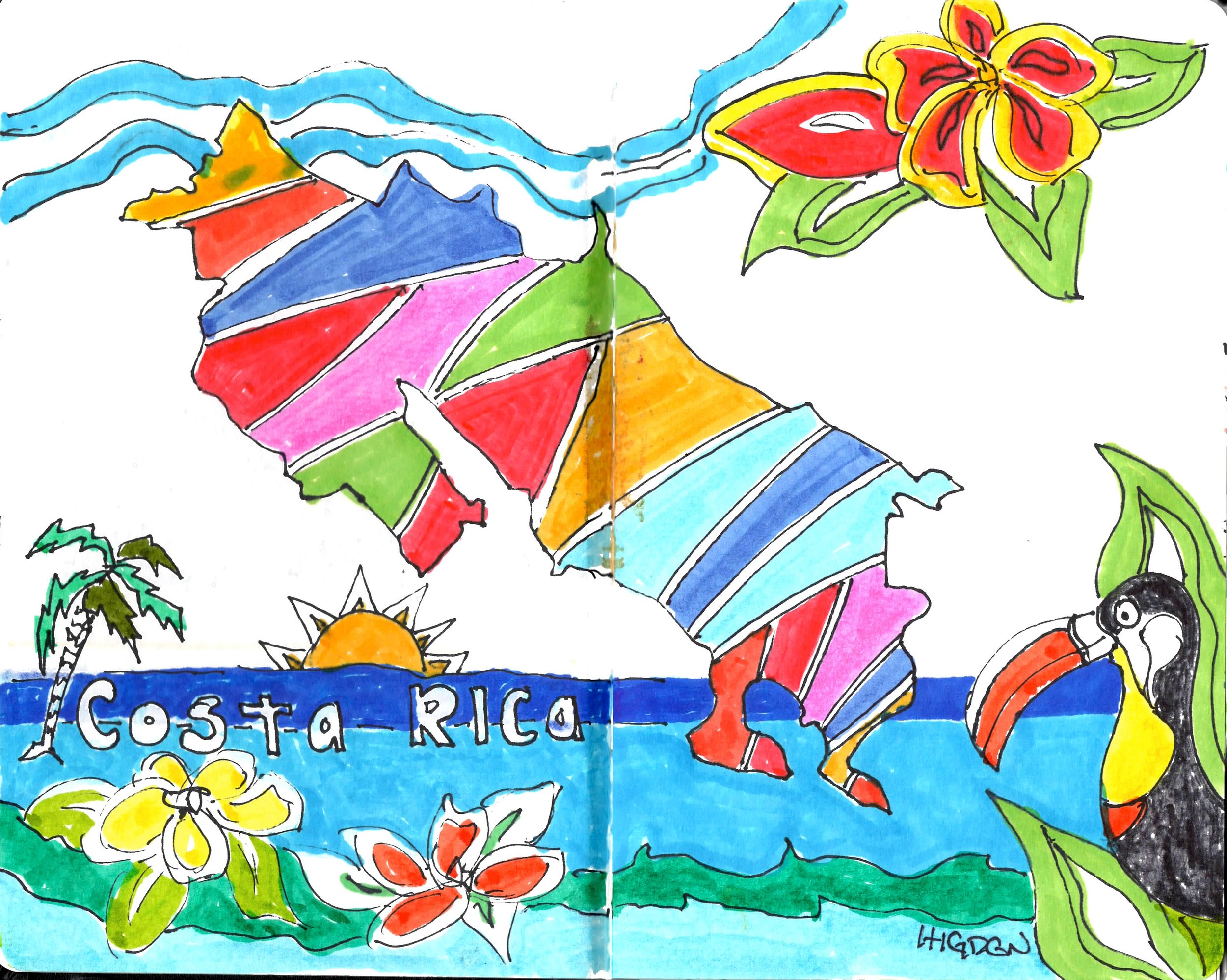 Costa Rica 2022 - Backroads Adventure - Reportage Sketches