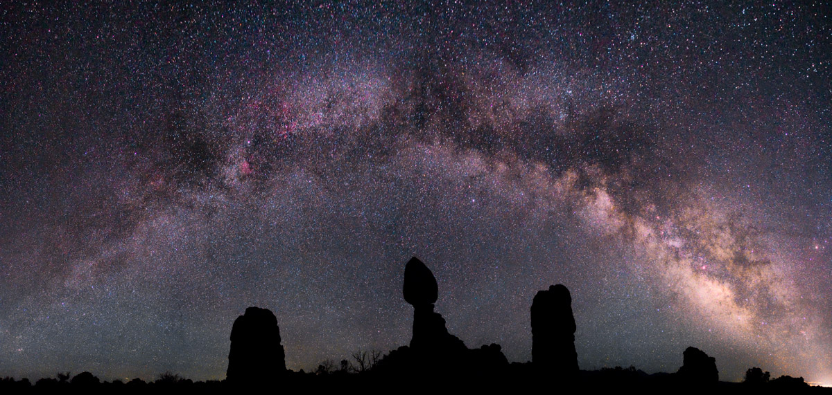 Milky Way Over Balanced Rock 2010