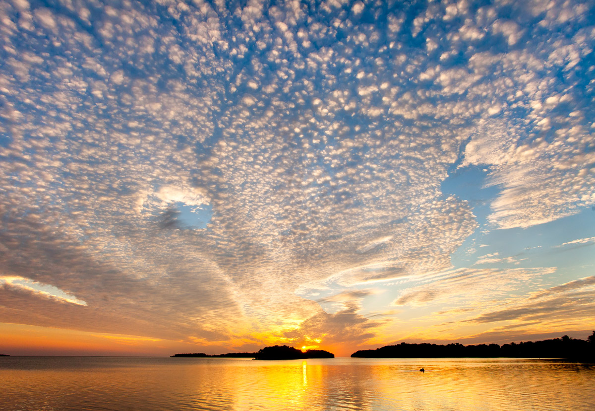 Popcorn Clouds Sunset