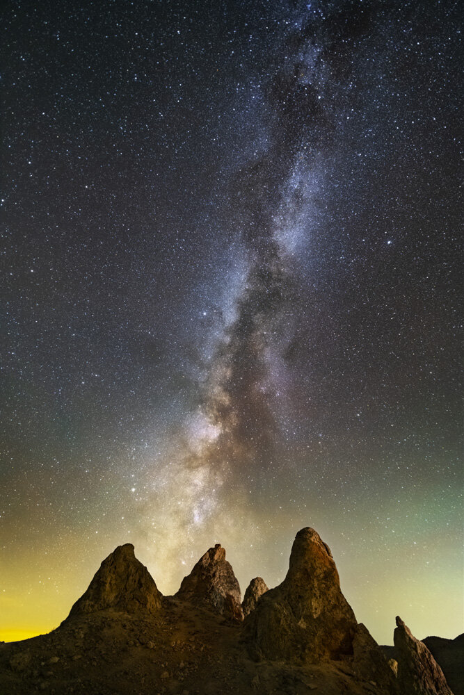 Milky Way over Trona Pinnacles, CA