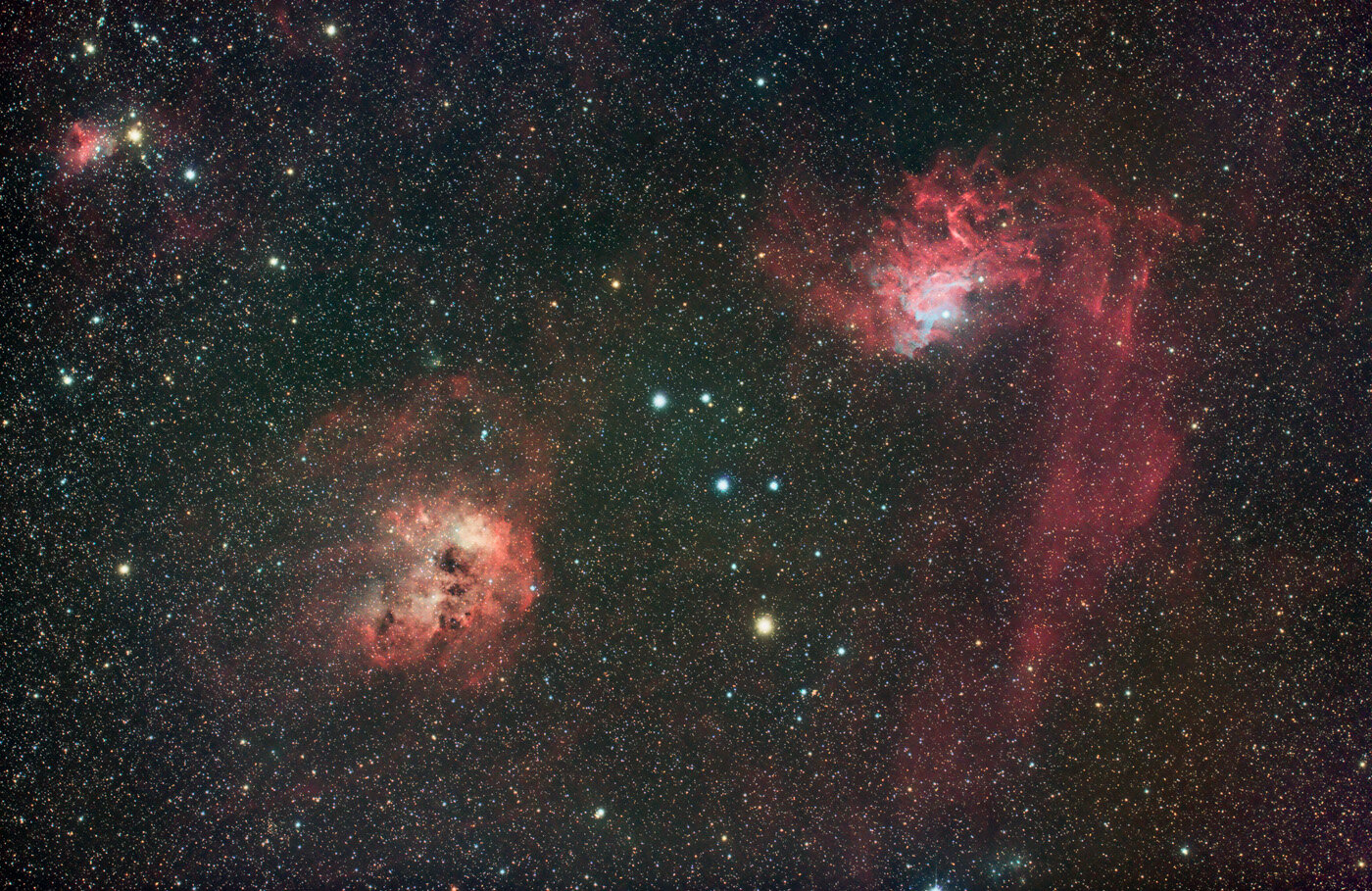 Flaming Star Nebula in Auriga.