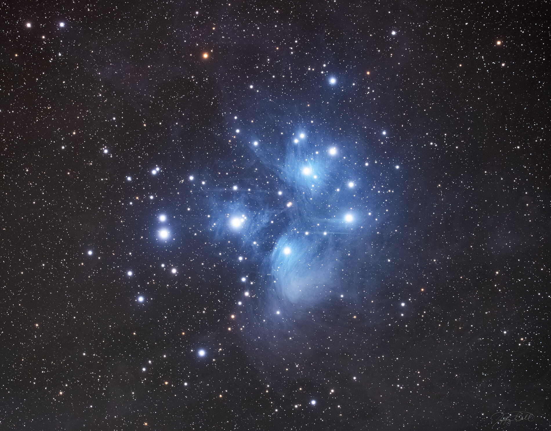M45 Pleiades from Spruce Knob, WV.  See my Astrobin page for technical details.  