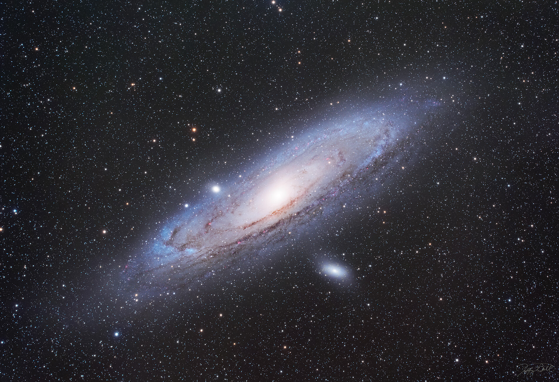 M31 Andromeda Galaxy from Spruce Knob.  Please see astrobin page in Contacts for details.  