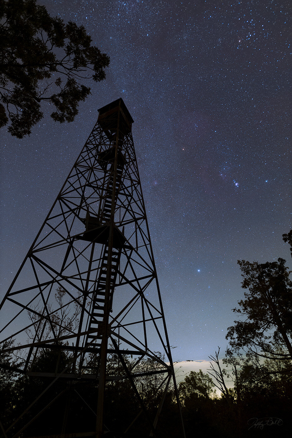 Pennyrile Firetower Orion Milky Way