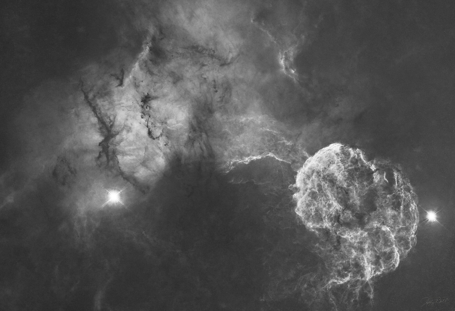 IC 443 Region in Hydrogen Alpha