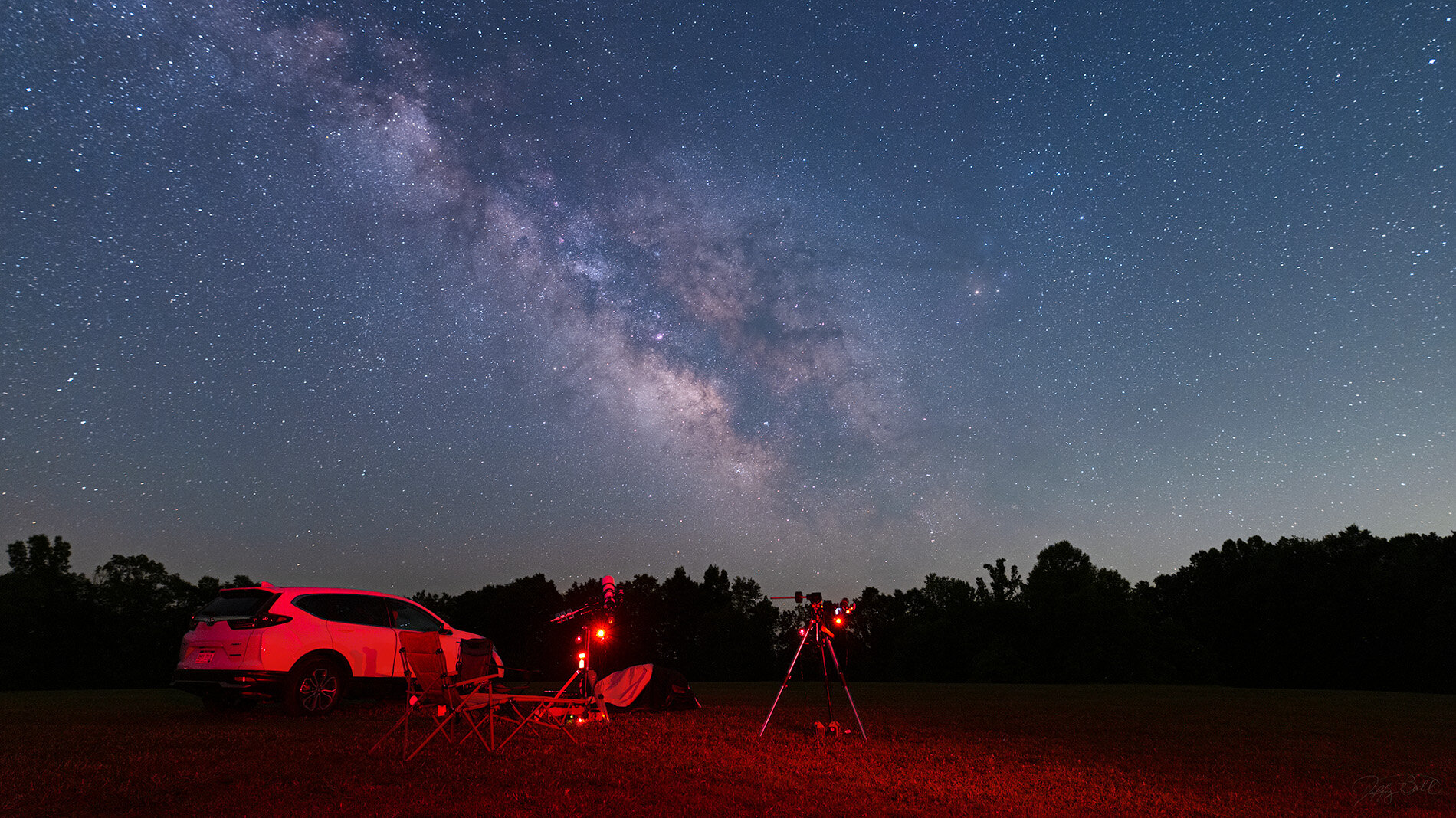 The Milky Way in June 2021 at Calhoun County Dark Sky Park, WV