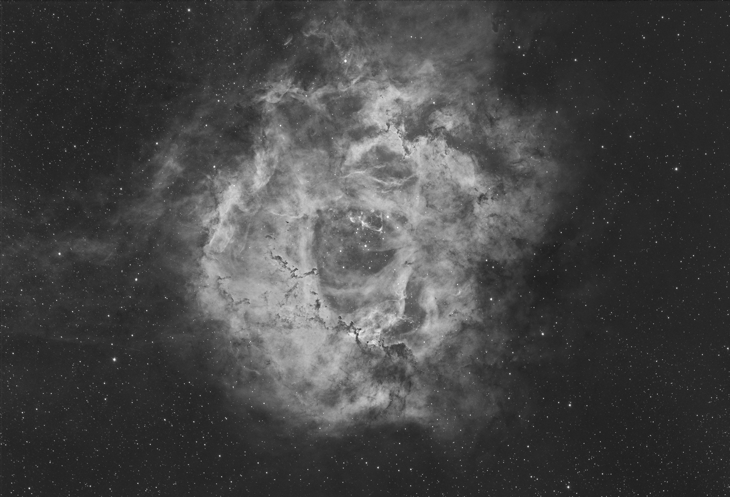 Rosette Nebula in Hydrogen Alpha light