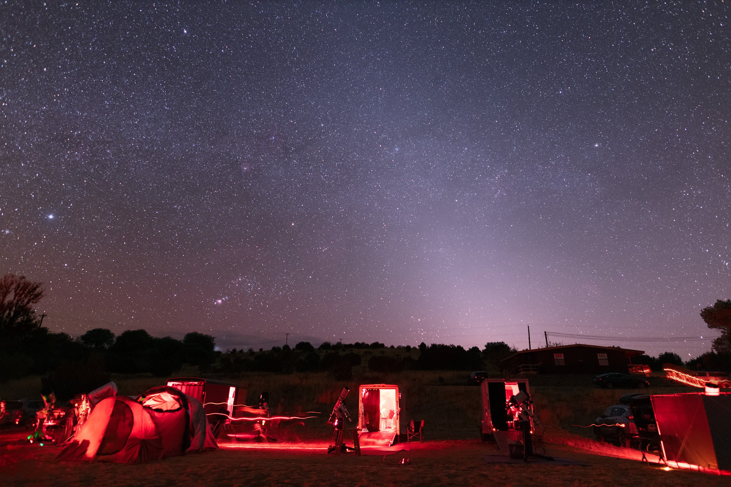 Zodiacal Light looking West from the Upper Field