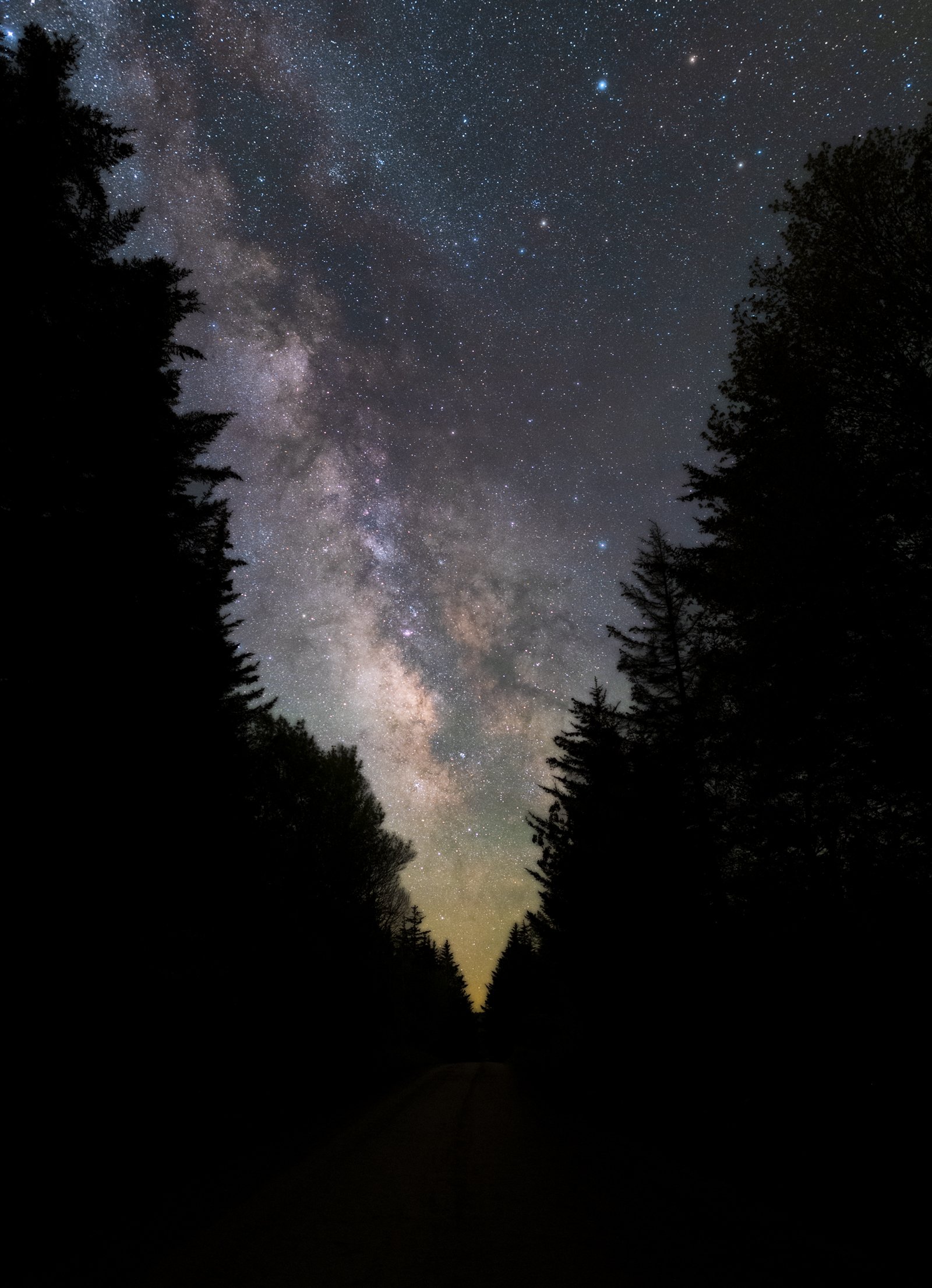 Milky Way over Fores Road 75