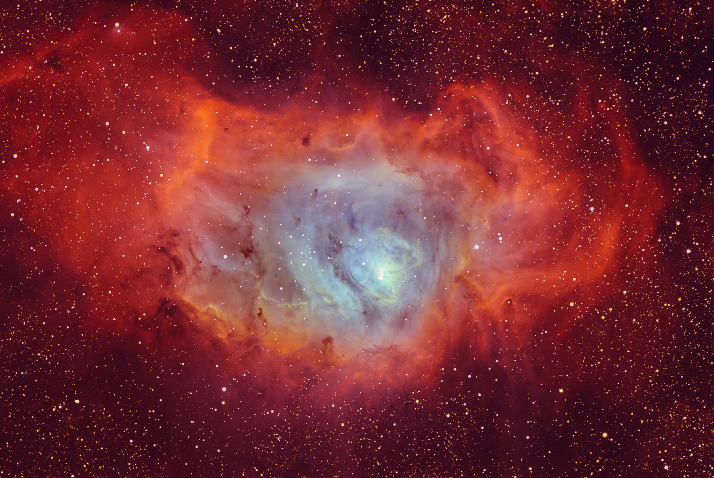 M8 the Lagoon Nebula in Sagittarius is  beautiful sight in scopes and binoculars