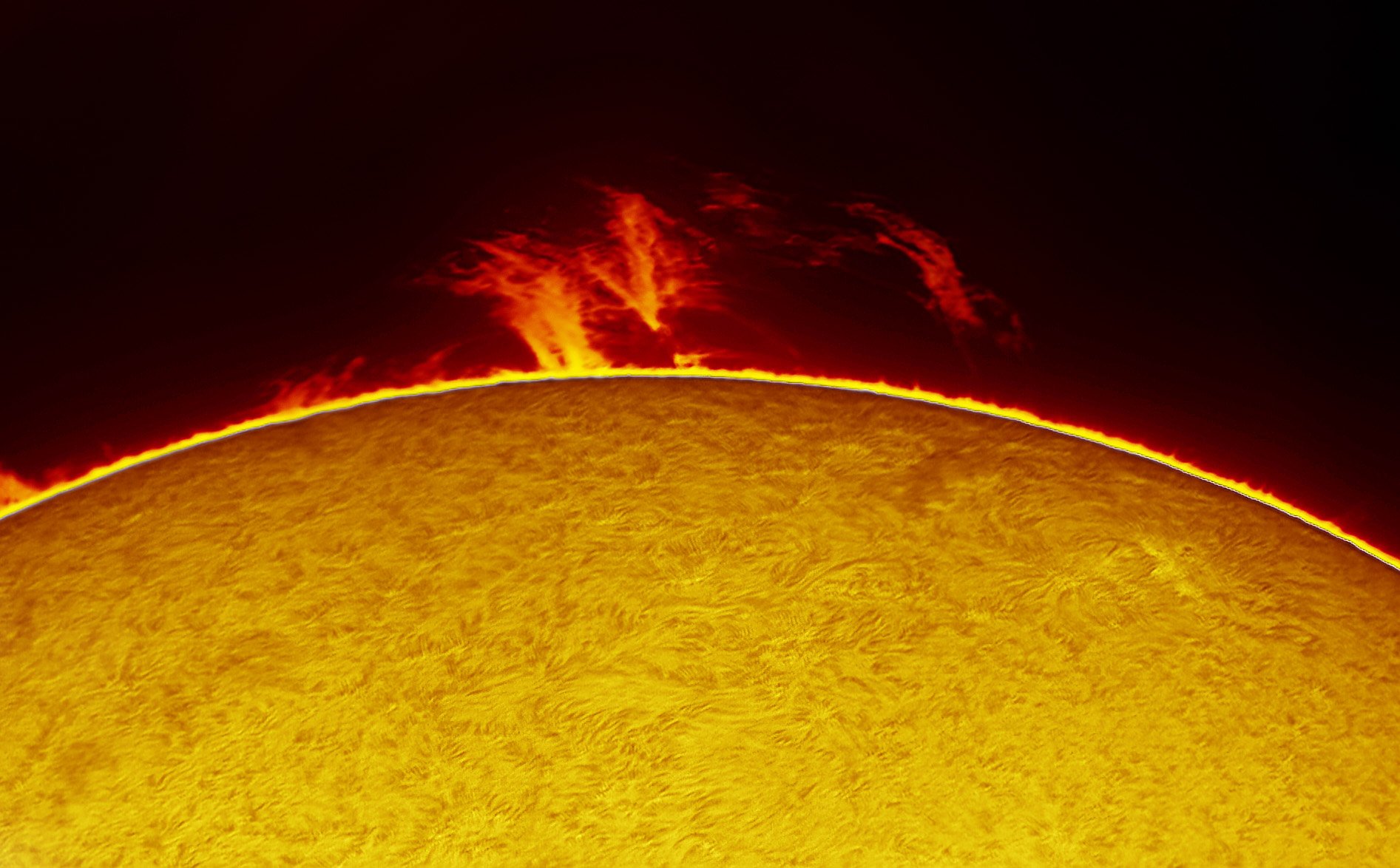 Solar Prominence from Blackwater Falls 2023