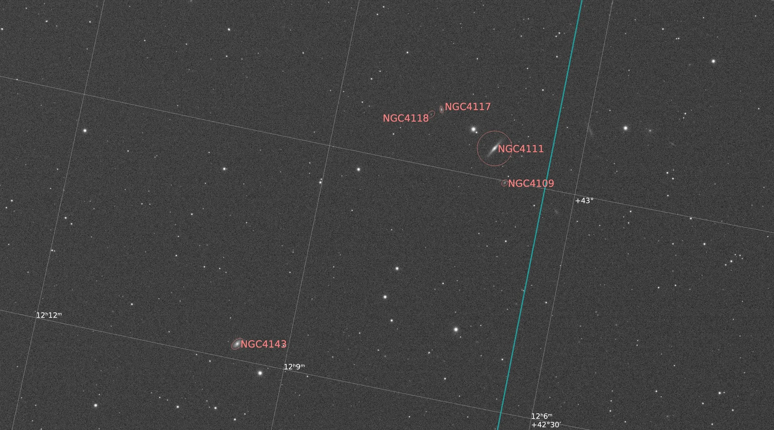 Canes Venatici NGC 4111/4143